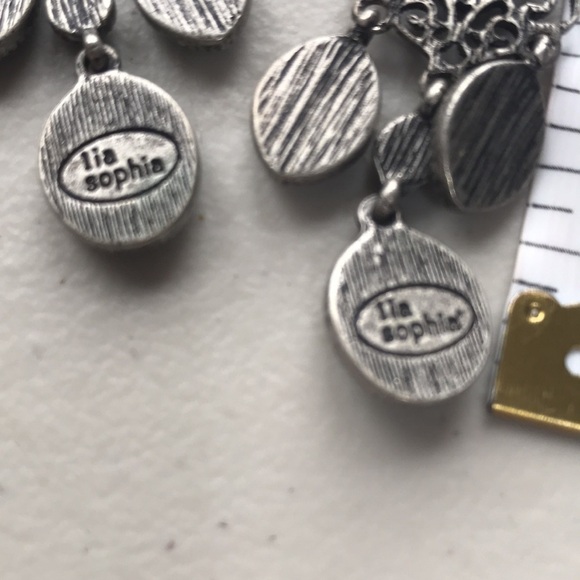 NICKEL,AQUA and green earring by Lia Sophia - Picture 5 of 5